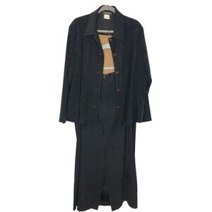 Women's Outfit 3 PC Set Skirts Jacket BRIGGS 18W 1X Tan Black Suede Blazer